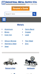 Mobile Screenshot of industrialmetalsupply.com